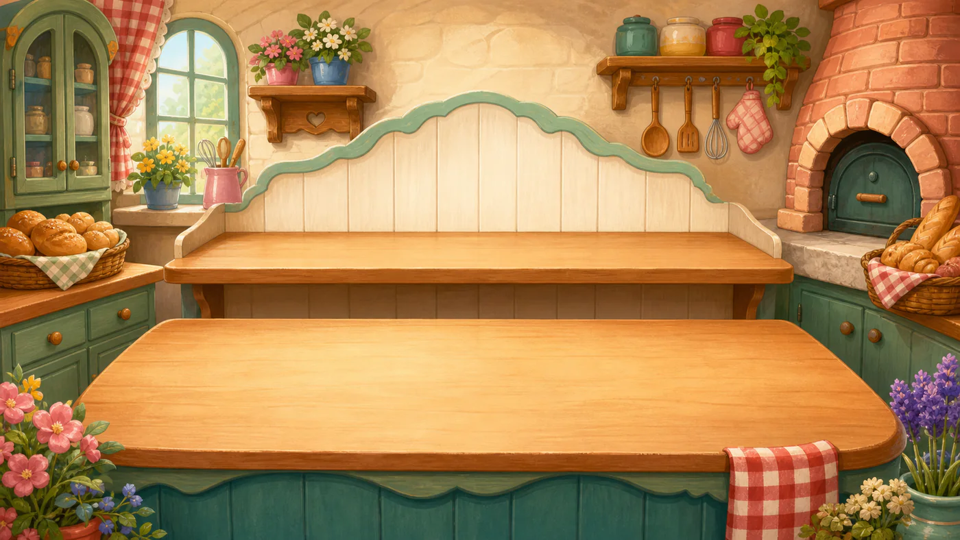 Whimsical cake bakery artwork from WUNDERBOX